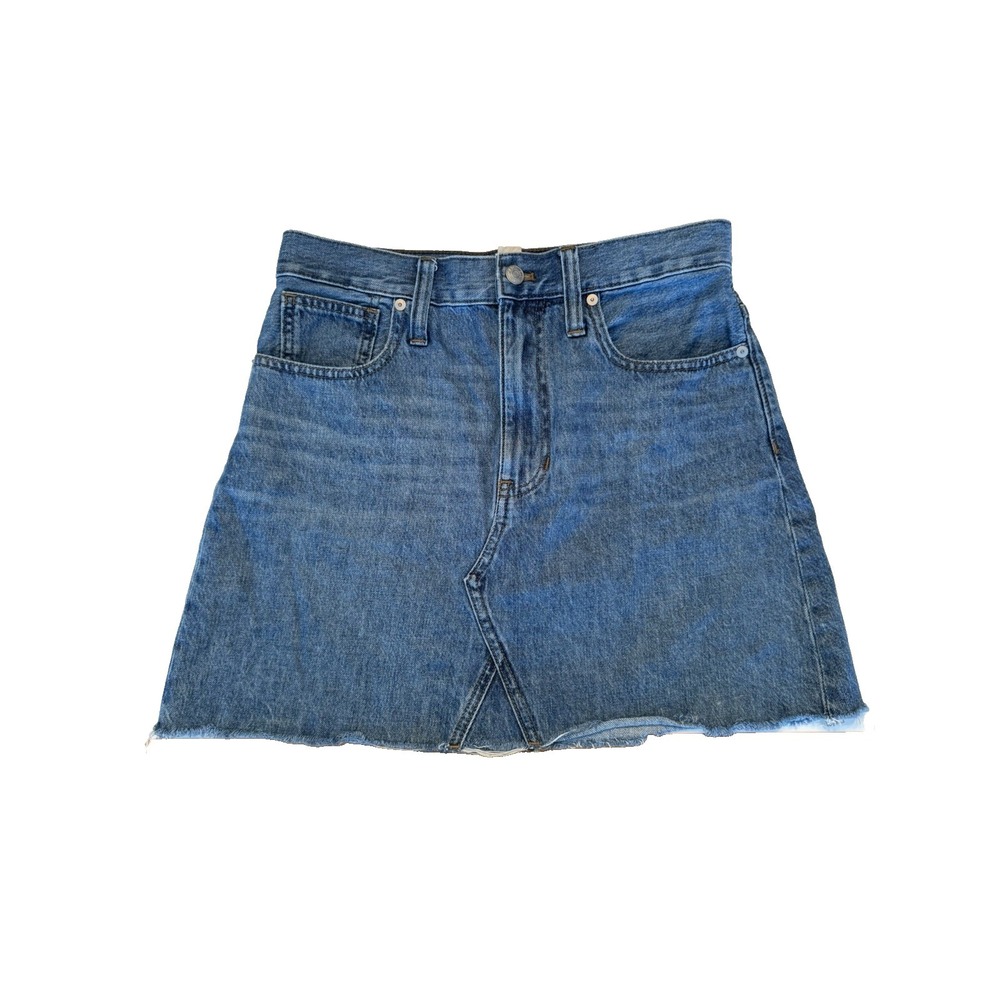 Madewell Women's Size 27 Medium Wash Rigid Denim A-Line Skirt